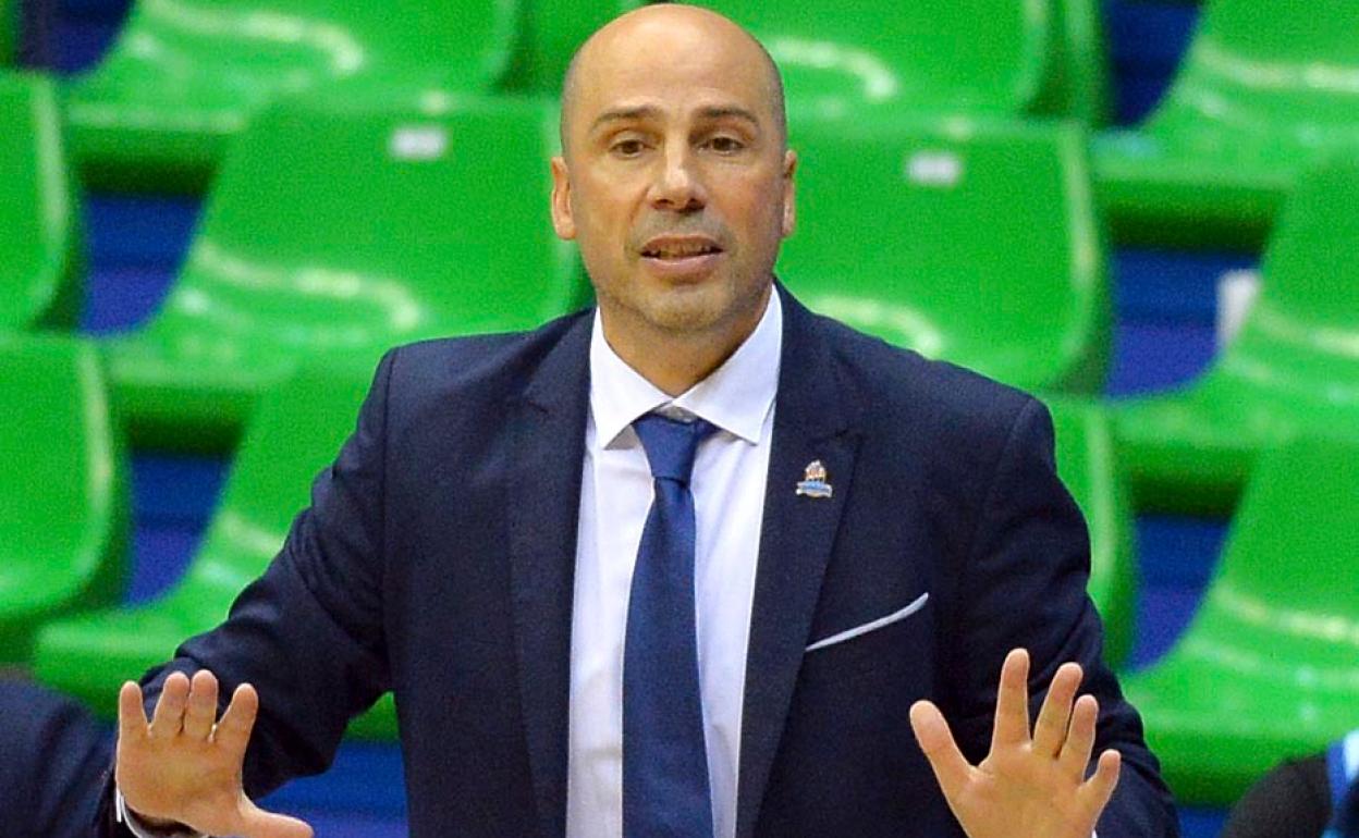 Joan Peñarroya, durante el encuentro contra el Zaragoza.