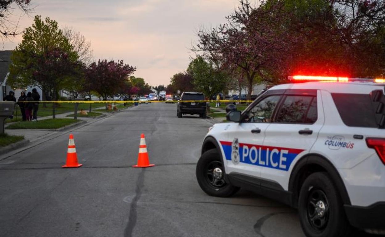 La Policía en la escena del incidente 