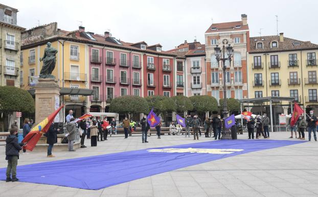 Imagen del acto reivindicativo en Burgos.