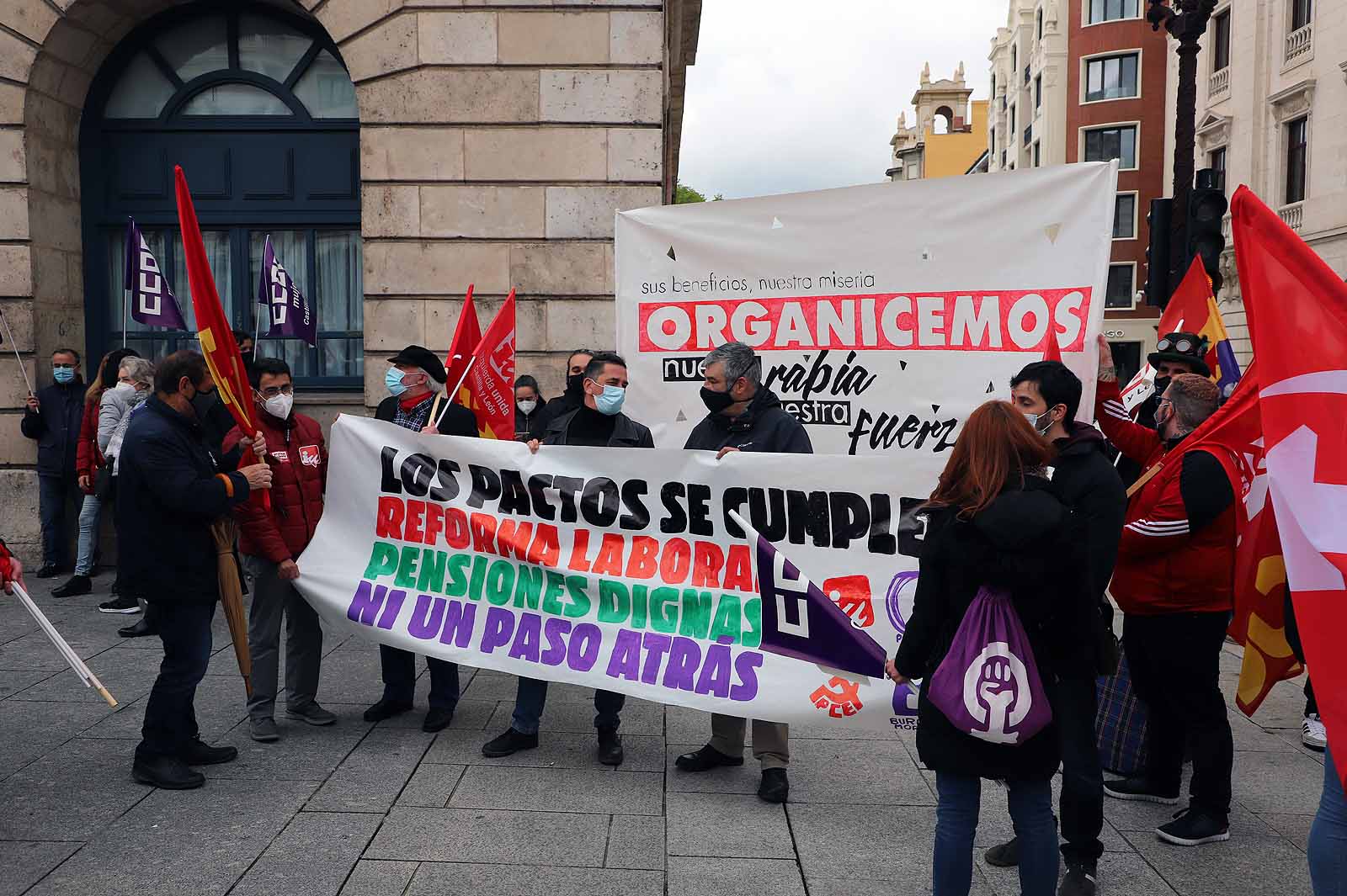 Multitudinaria concentración en Burgos en el 1º de Mayo,