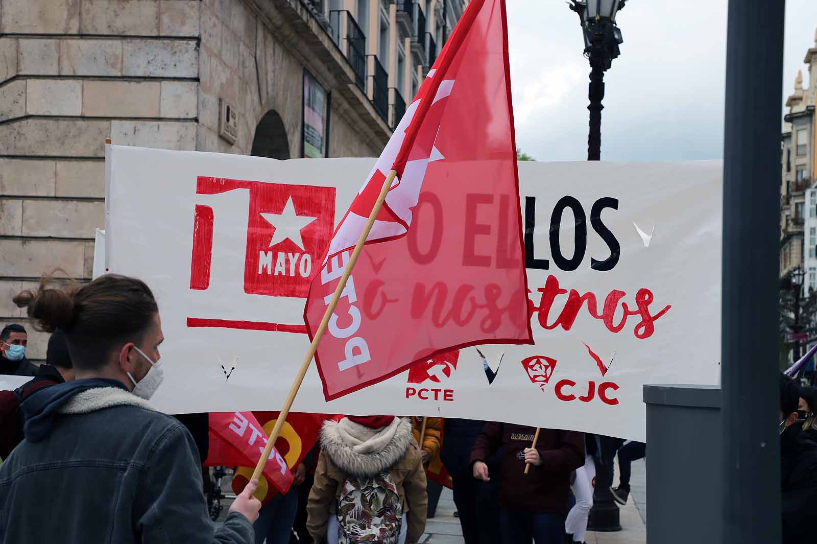 Multitudinaria concentración en Burgos en el 1º de Mayo,