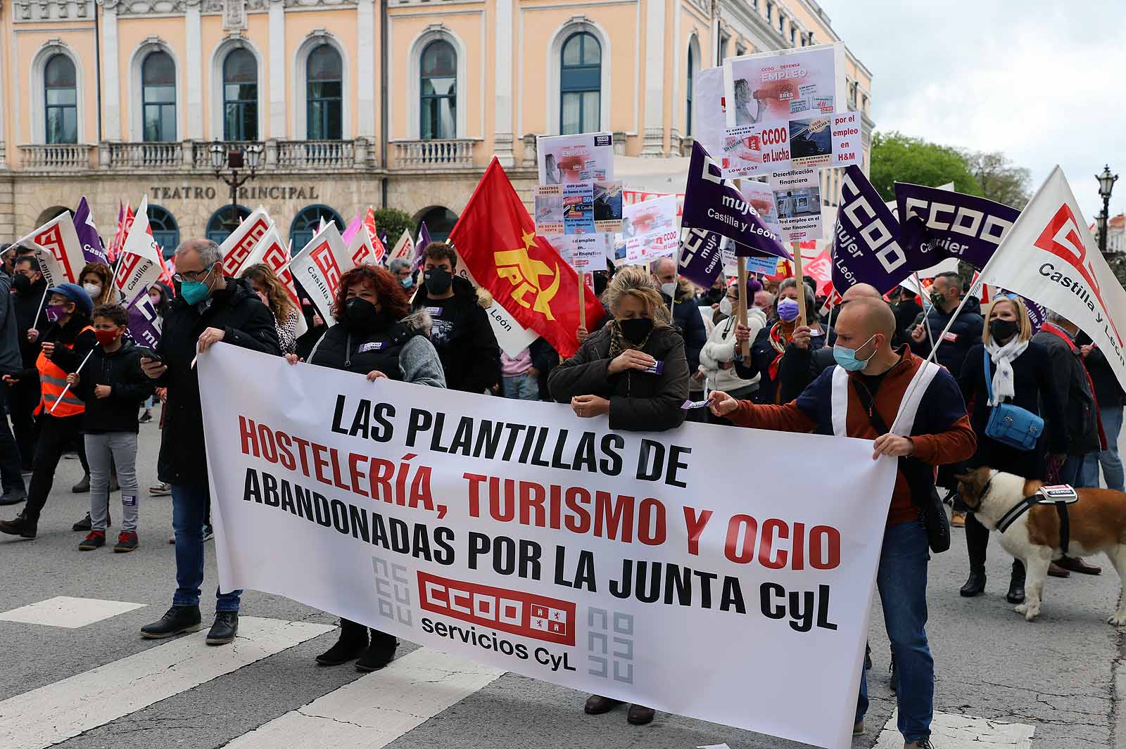 Multitudinaria concentración en Burgos en el 1º de Mayo,