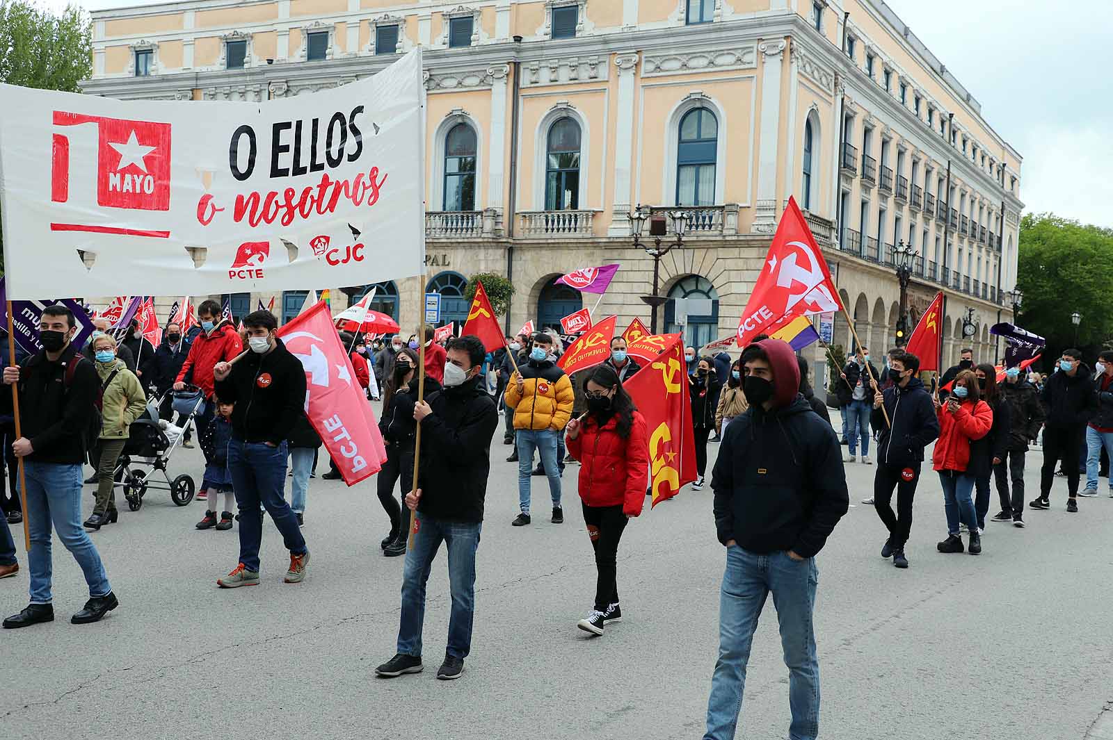 Multitudinaria concentración en Burgos en el 1º de Mayo,