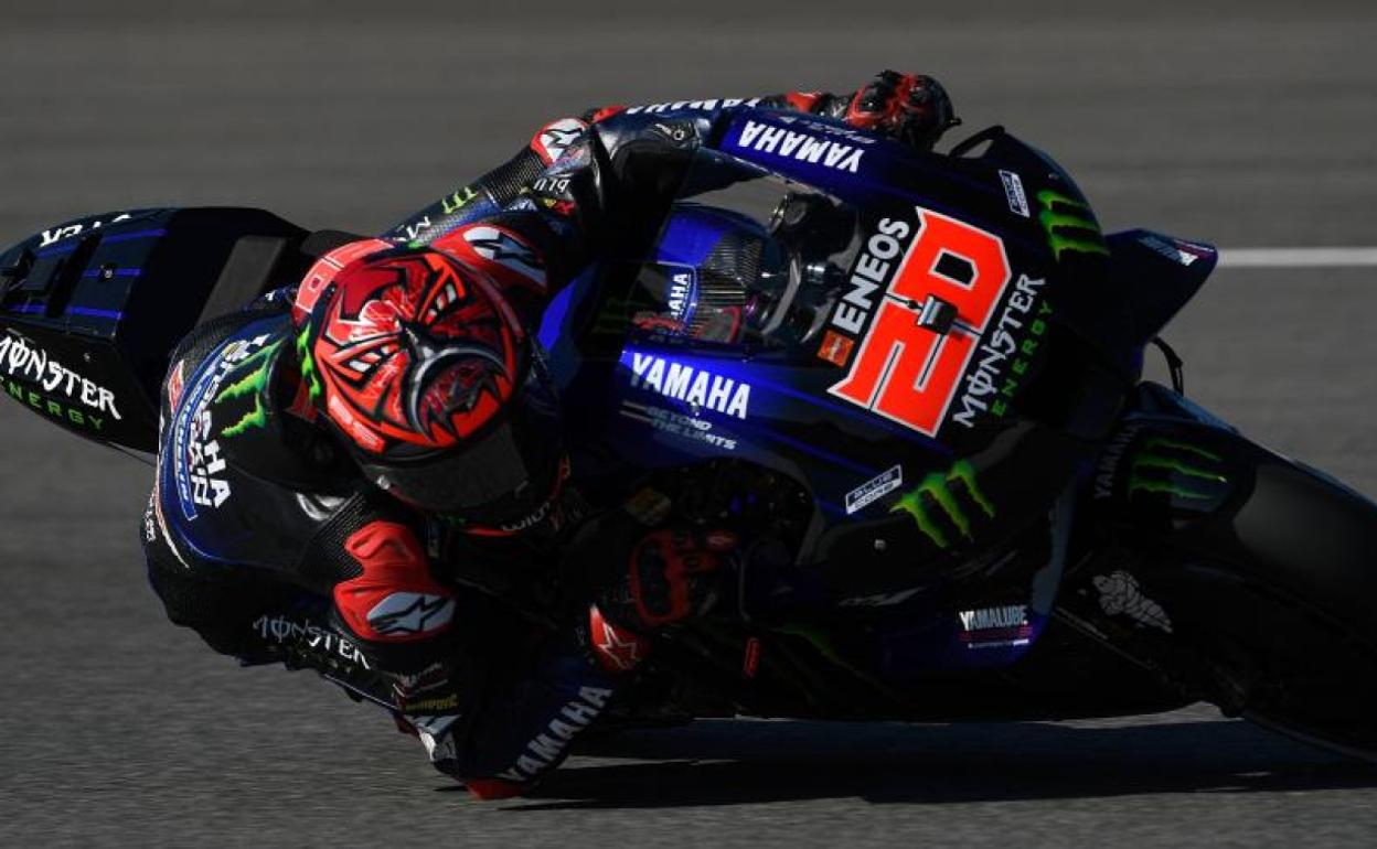 Quartararo con su Yamaha en Jerez