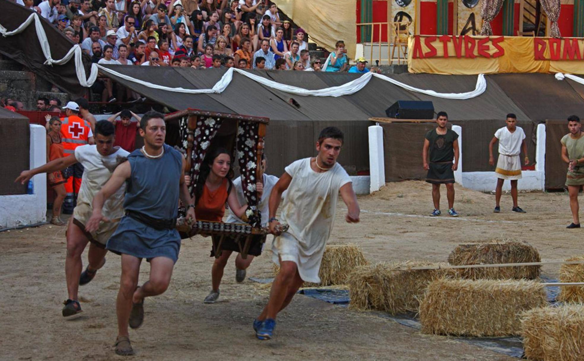 Un momento de las Fiestas de Astures y Romanos de Astorga.