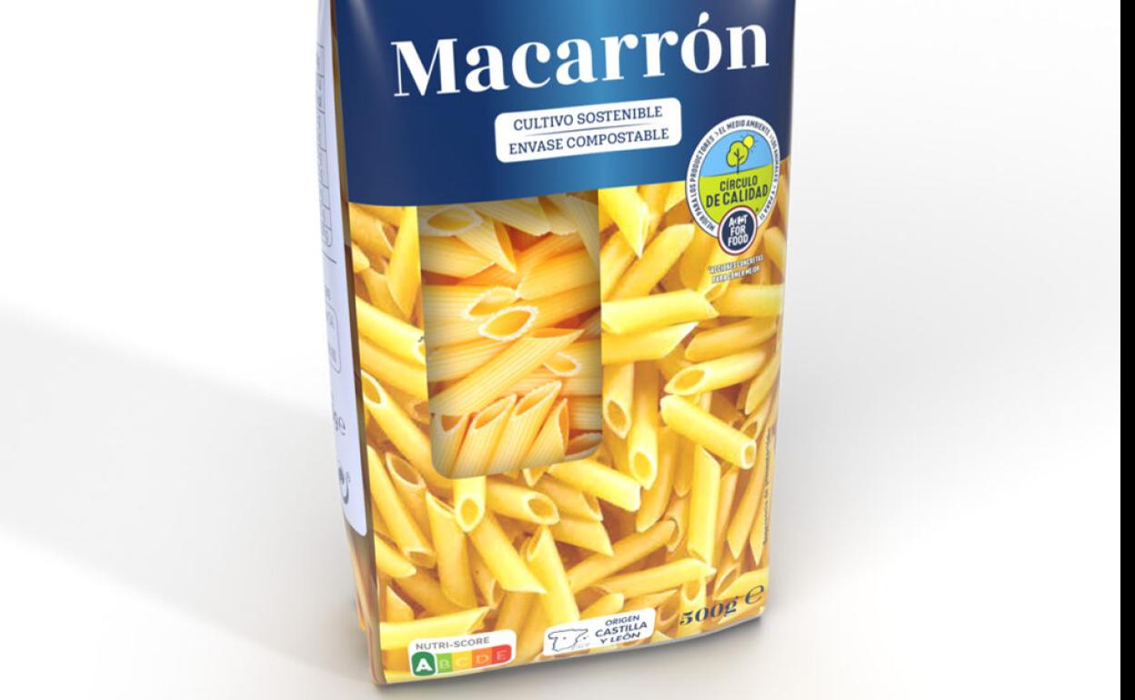 Pasta hecha con trigo sostenible de variedades seleccionadas cultivadas en Castilla y León. 