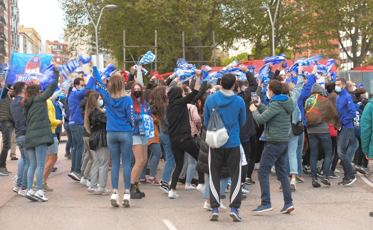 Los burgaleses han salido a celebrar la victoria a Los Delfines.