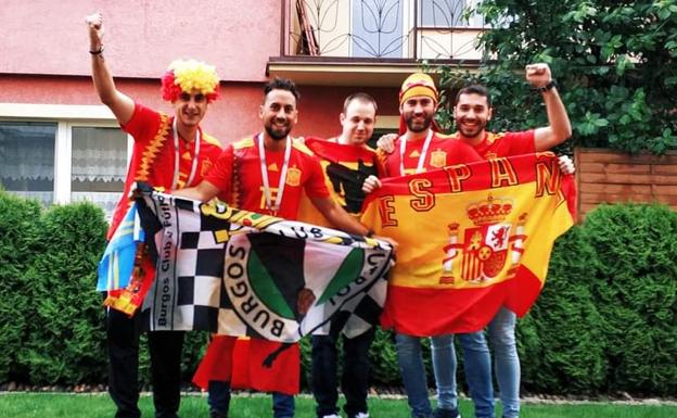 El Burgos CF también fue a Ruisa con la Selección Española. 