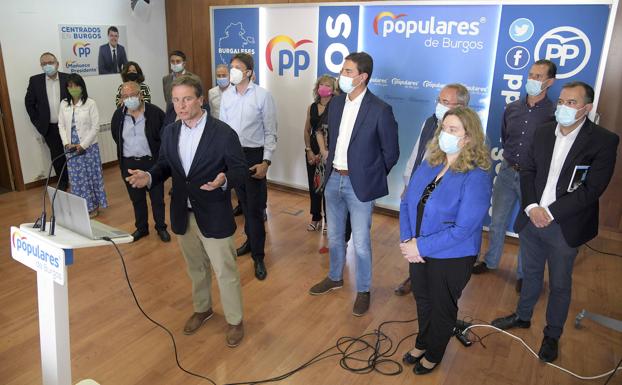 Borja Suárez se ofrece a «renovar» el PP de Burgos con el aval de Casado y Mañueco 