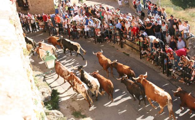 Encierro por las calles de Pedraza.