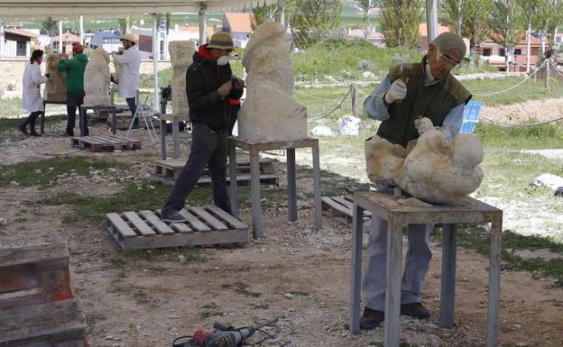 Certamen de escultura incluido en la Feria de la Piedra.