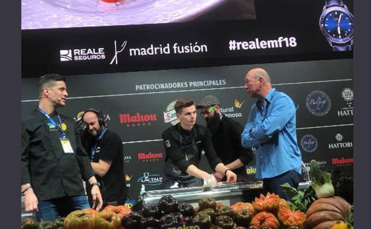 Miguel Cobo (izda.) y Carlos Díez, durante la ponencia. 