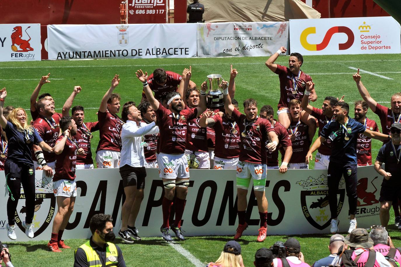 El partido se disputó en el Carlos Belmonte de Albacete. 