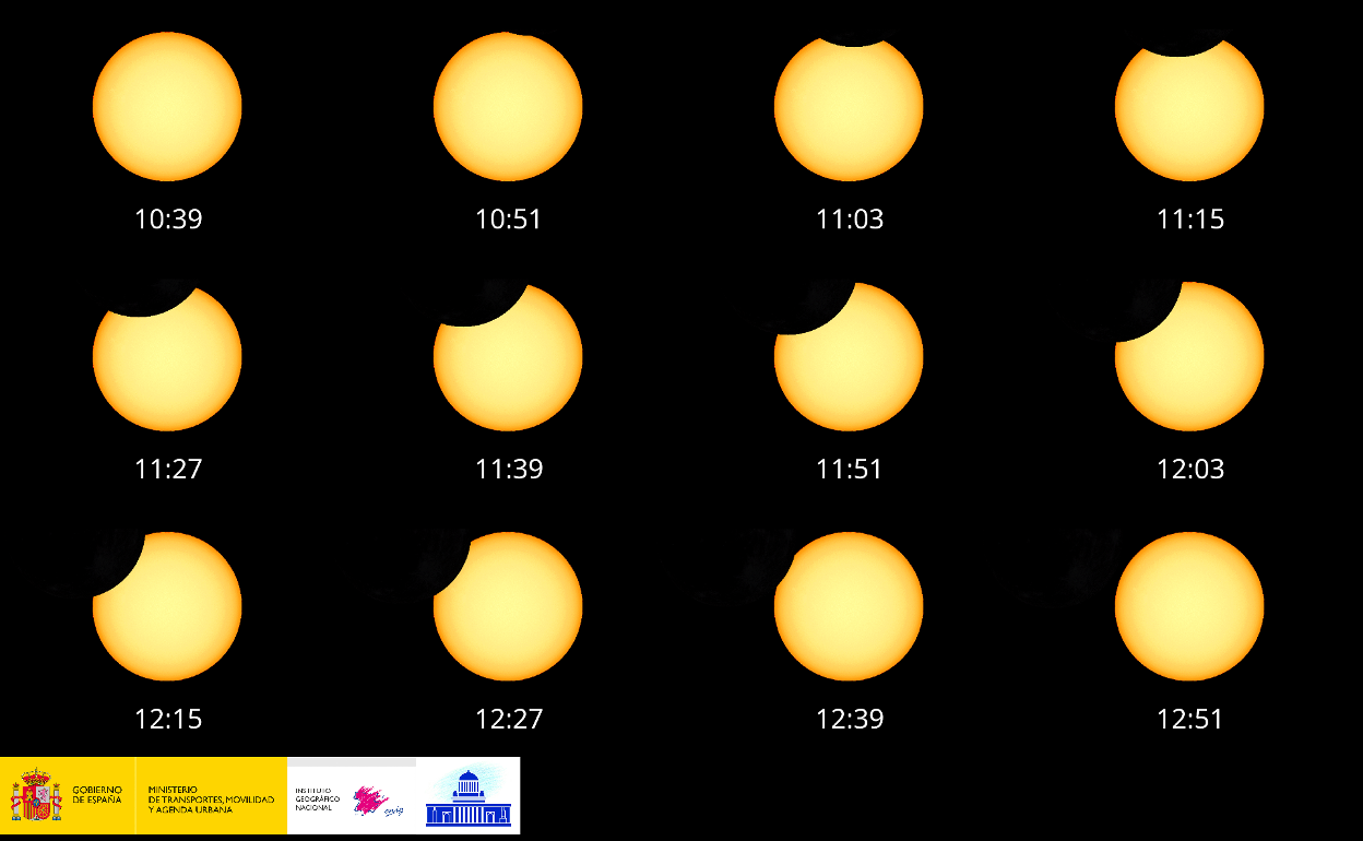 Así se vio el eclipse solar en A Coruña.