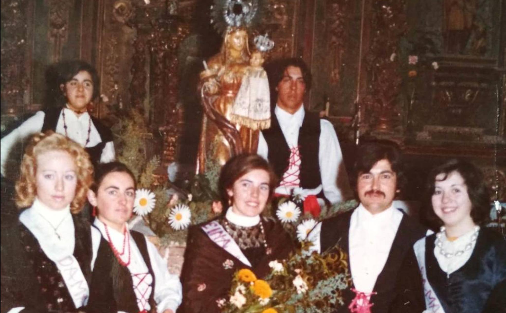 Festividad de la Virgen de las Candelas de Megeces de 1974.