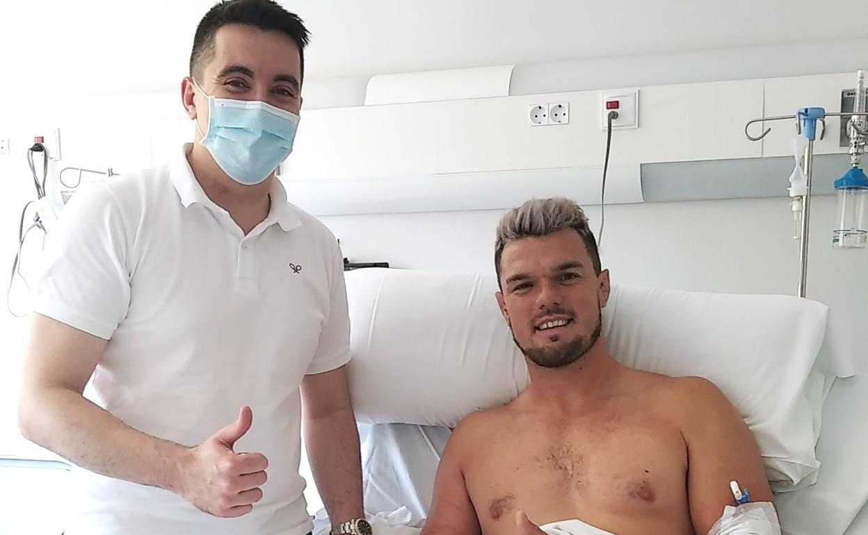 Johan Wagenaar se recupera de su intervención. 