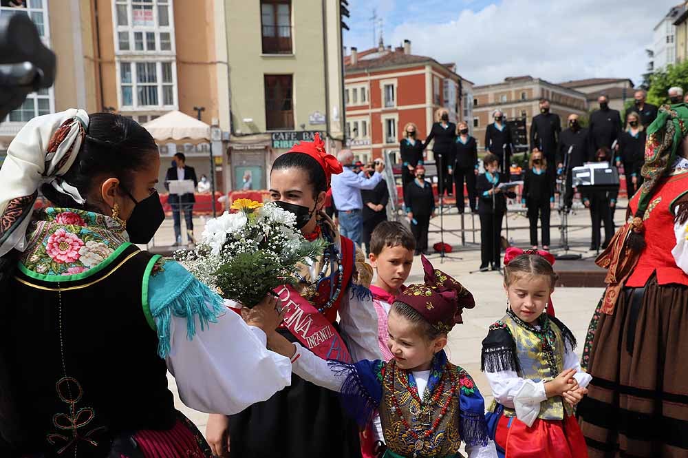 Fotos: La ofrenda floral a Santa María la Mayor en Burgos ha vuelto a la calle