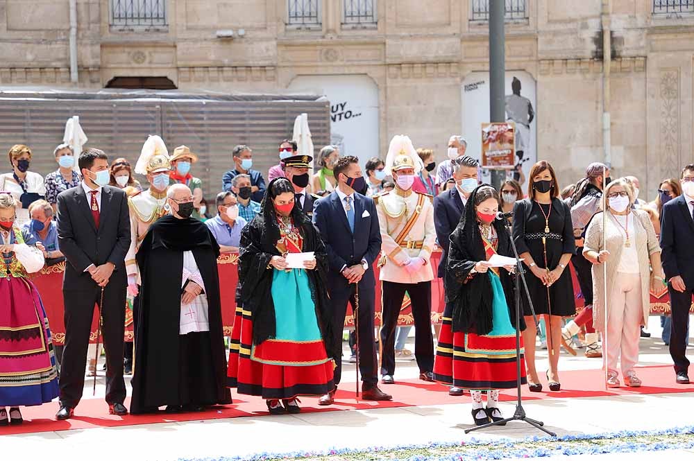 Fotos: La ofrenda floral a Santa María la Mayor en Burgos ha vuelto a la calle