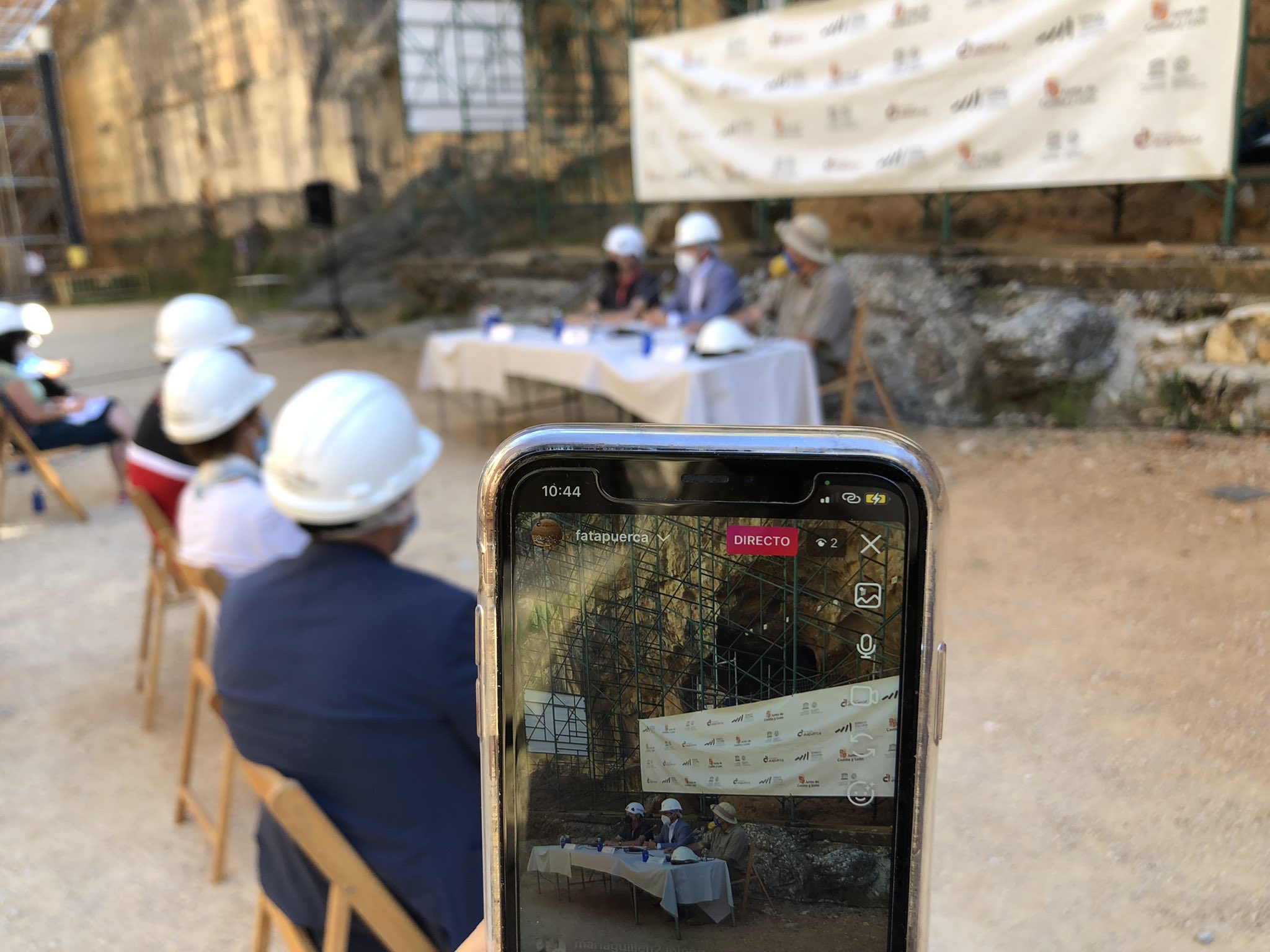 Presentación de la campaña de excavación en Atapuerca. 