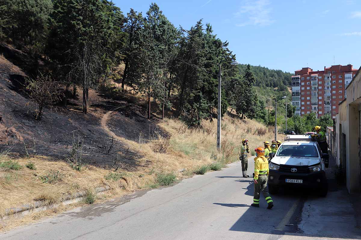 Fotos: Las consecuencias del fuego en el entorno del Castillo de Burgos