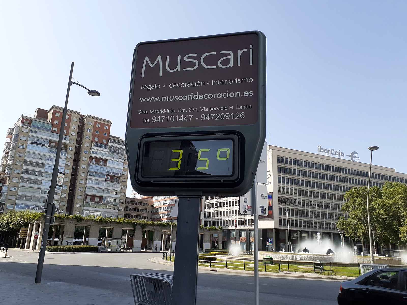 Los termómetros de la capital han alcanzado los 35,4º C durante la tarde del miércoles.