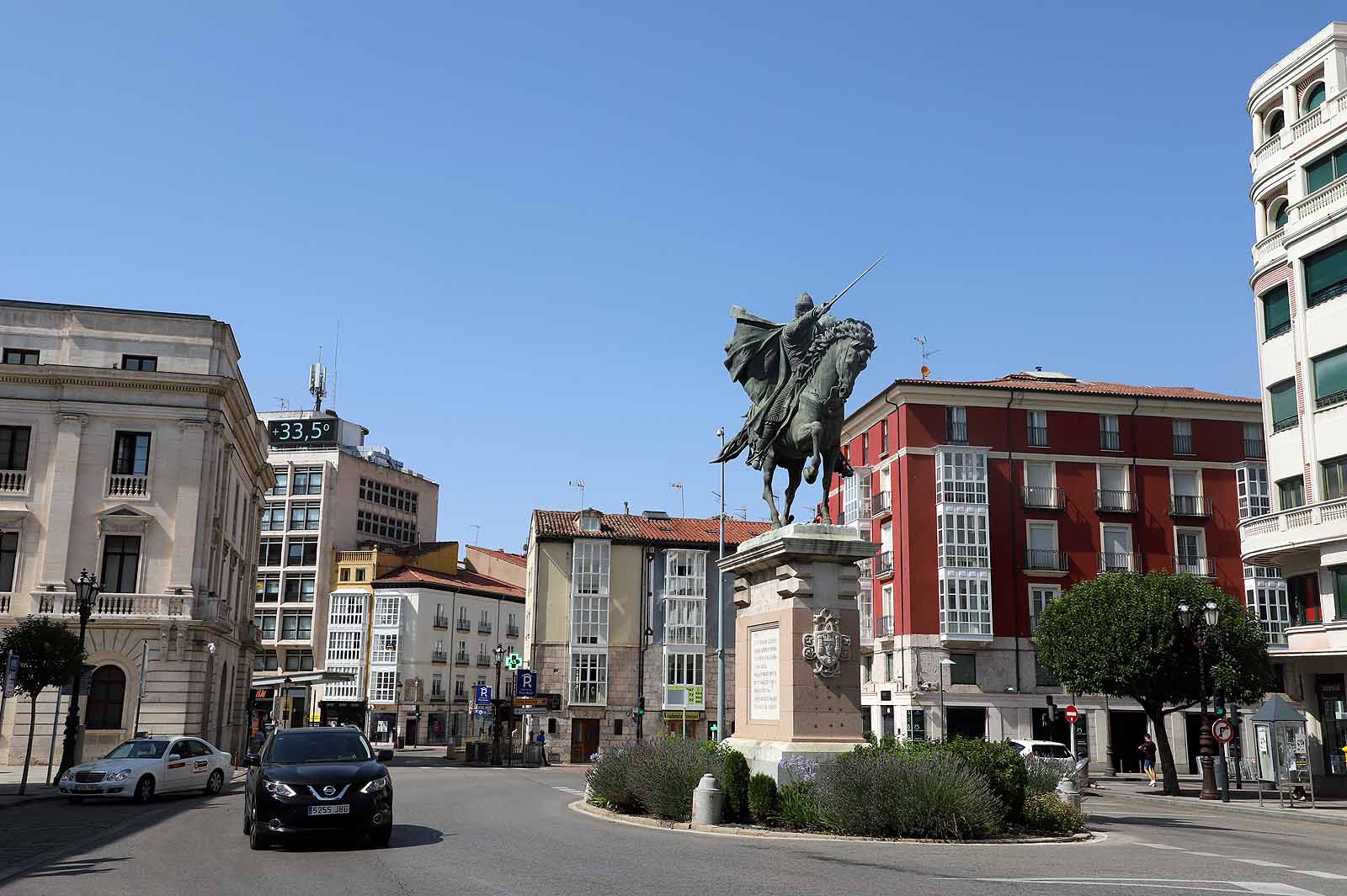 Los termómetros de la capital han alcanzado los 35,4º C durante la tarde del miércoles.