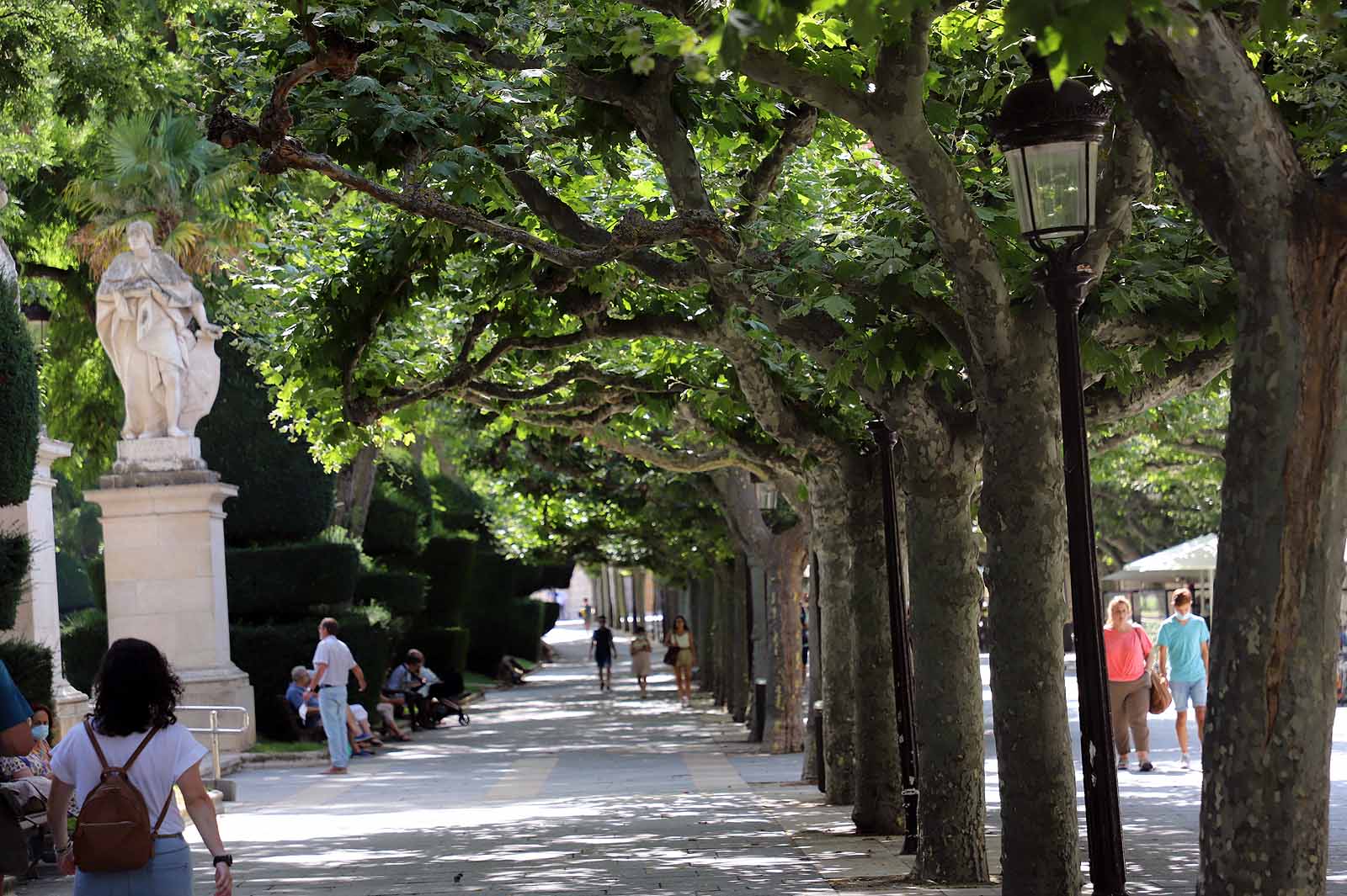 Los termómetros de la capital han alcanzado los 35,4º C durante la tarde del miércoles.