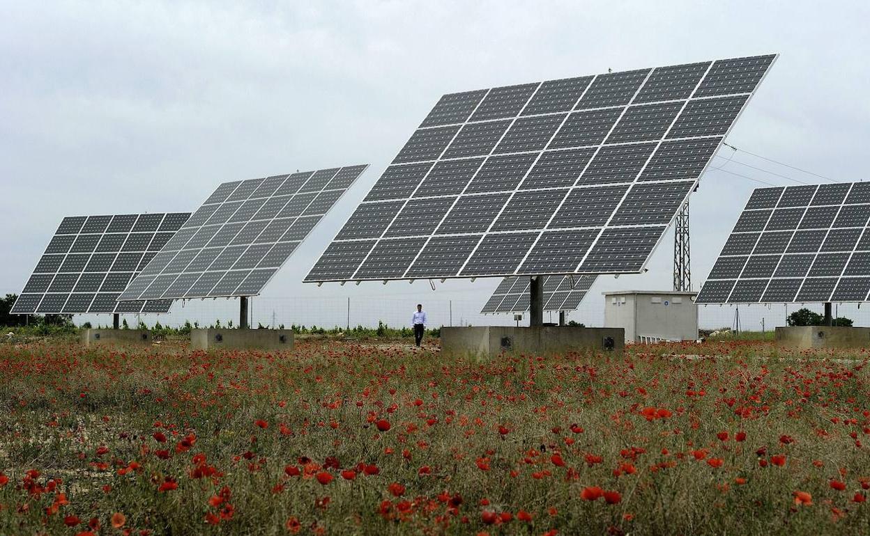 Paneles solares instalados en Albacete.