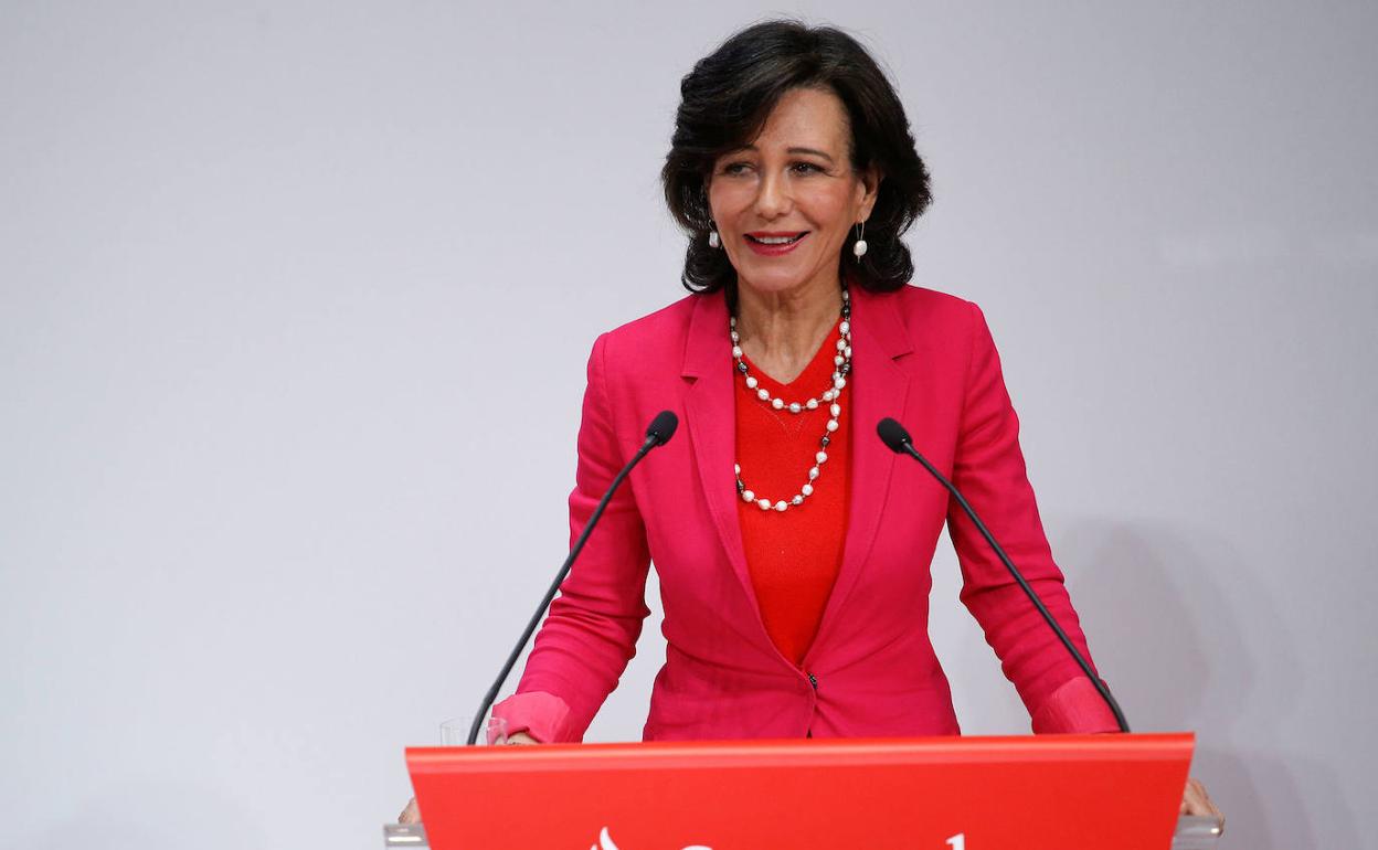 La presidenta de Banco Santander, Ana Botín. 