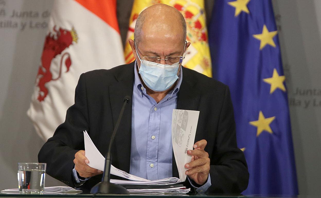 Francisco Igea, durante una rueda de prensa anterior. 