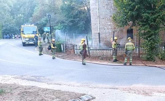 Extinción del incendio de Montejo de Cebas. 