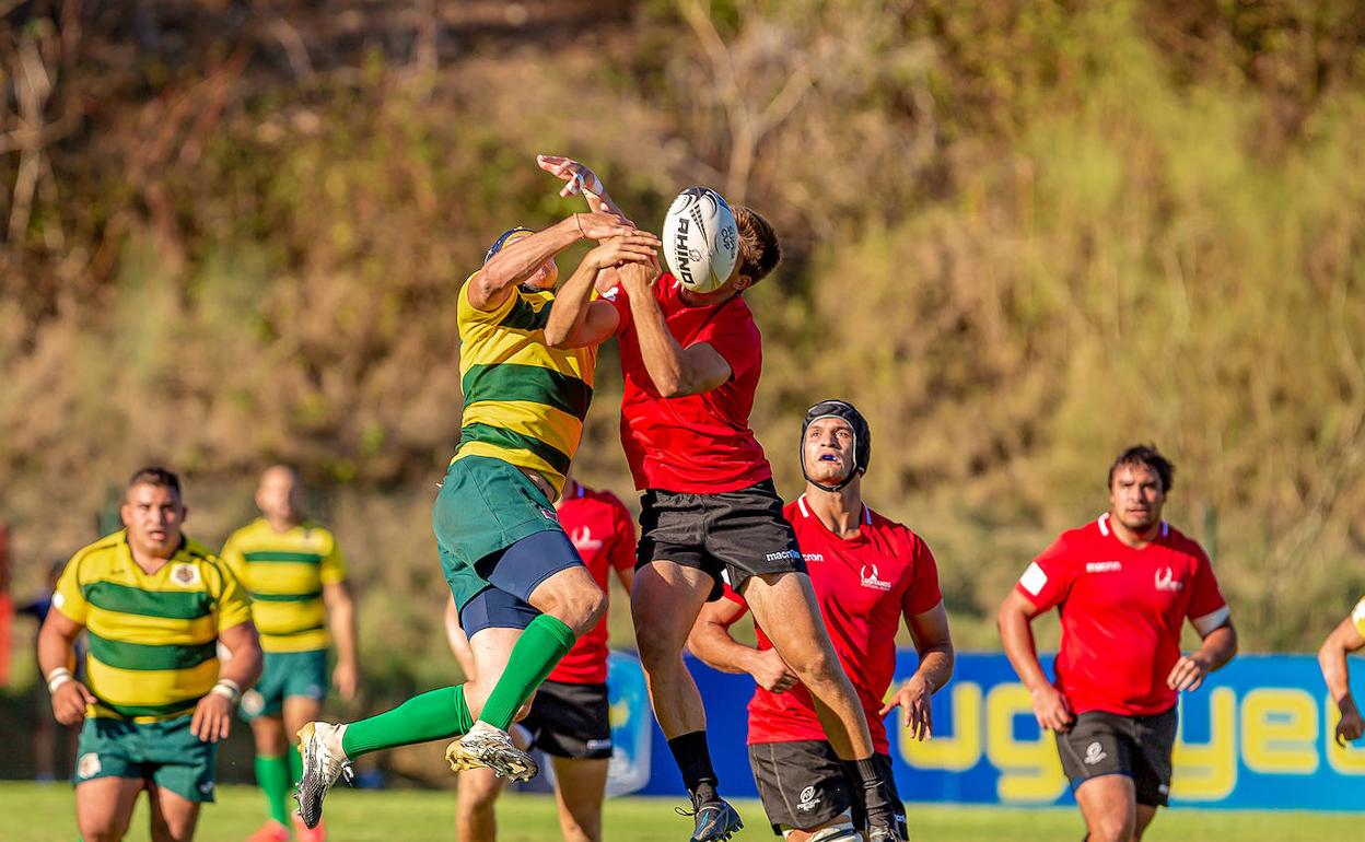 Una imagen del choque. 