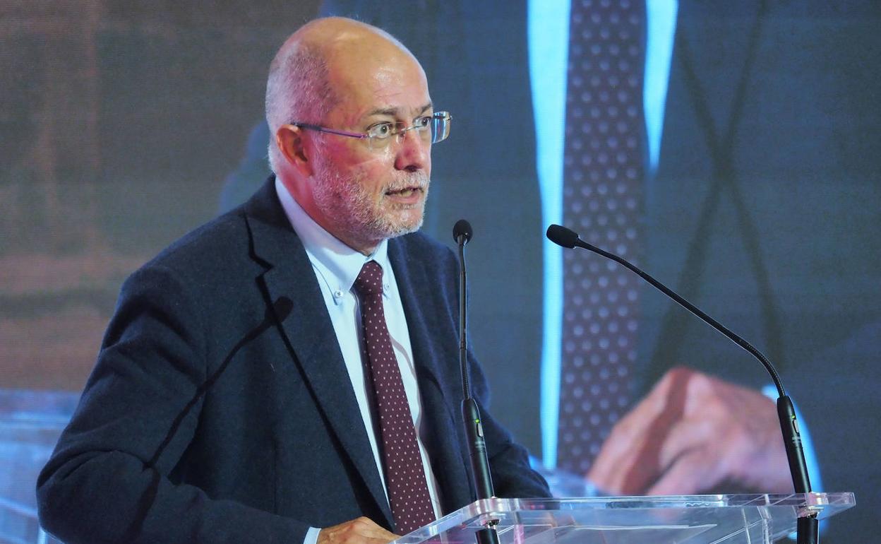 El vicepresidente de la Junta de Castilla y León, Francisco Igea, durante la clausura del VII Congreso Regional de la Empresa Familiar.