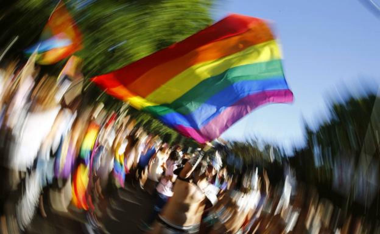 Una manifestación del coelctivo LGTB. 