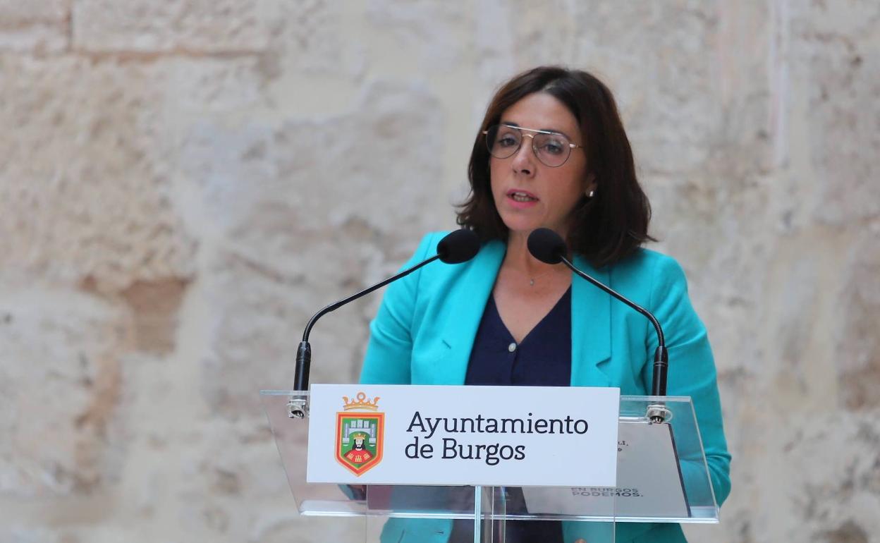 Marga Arroyo, portavoz de Podemos en el Ayuntamiento de Burgos.