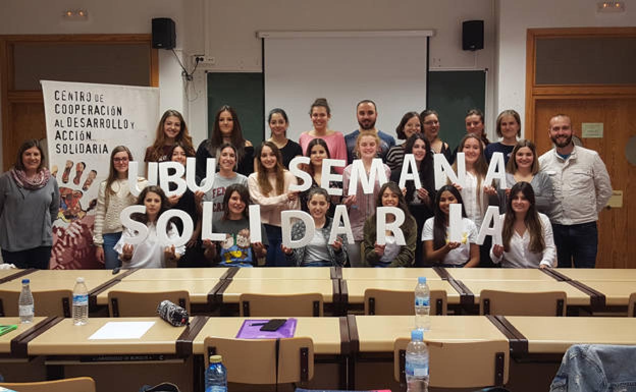 Imagen de archivo de una edición anterior de la 'Semana Solidaria' de la UBU. 