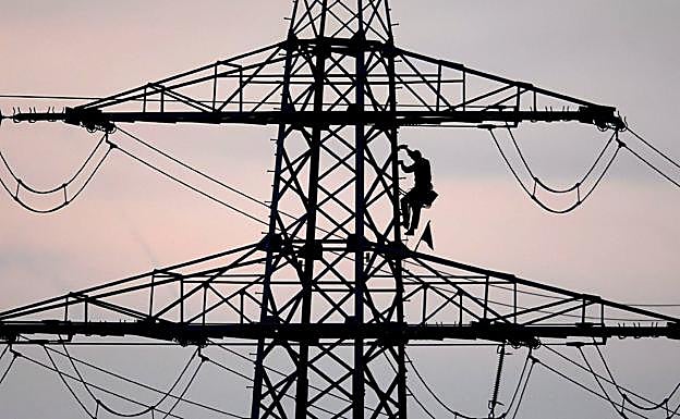 Torre de alta tensión.