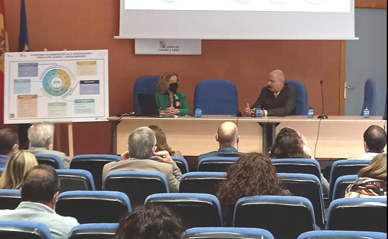 Jorge Llorente durante la jornada en Villalta. 