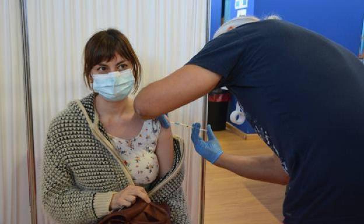 Campaña de vacunación contra la covid en Burgos. 