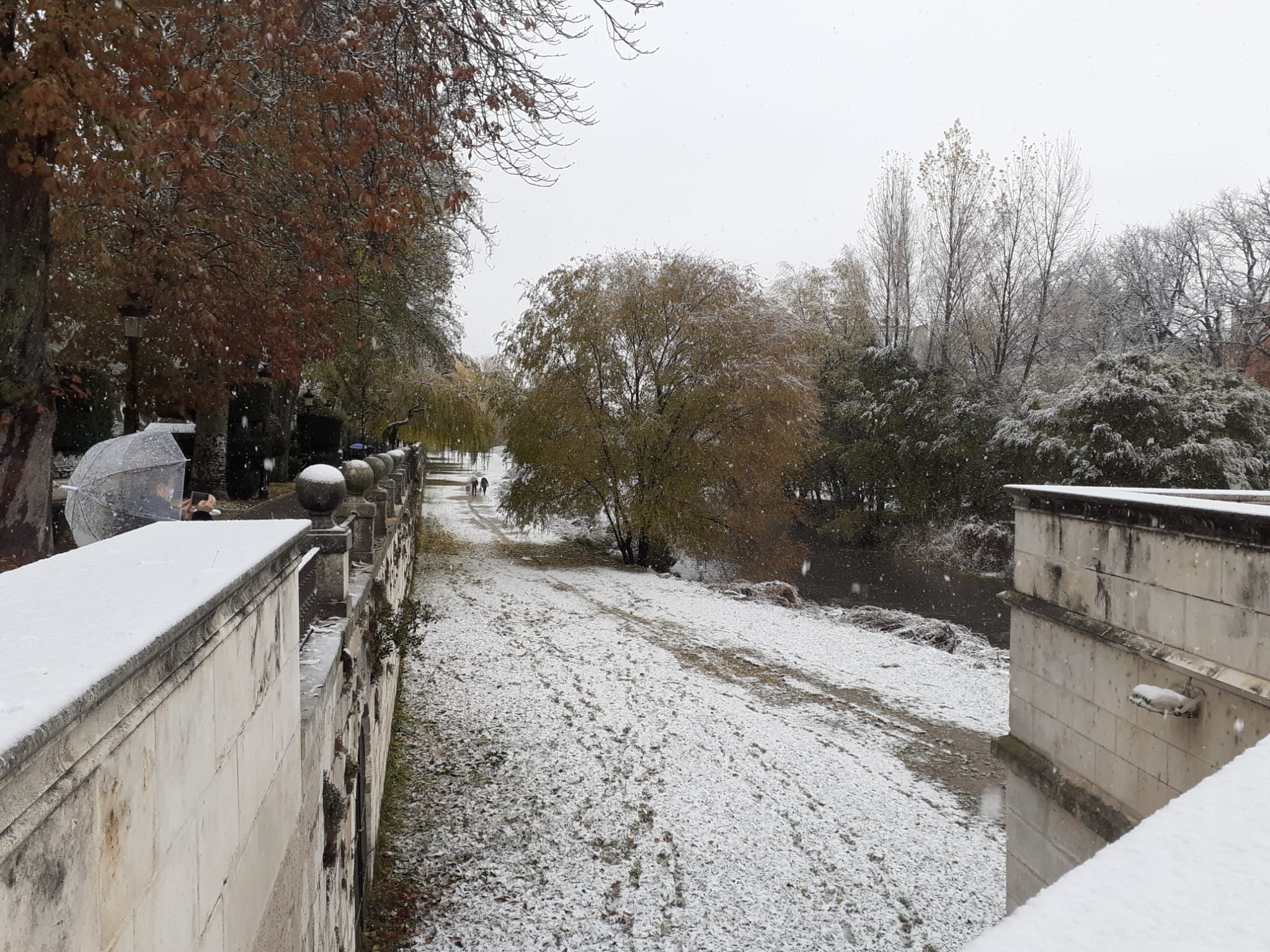 Fotos: La primera nevada del otoño en Burgos en imágenes