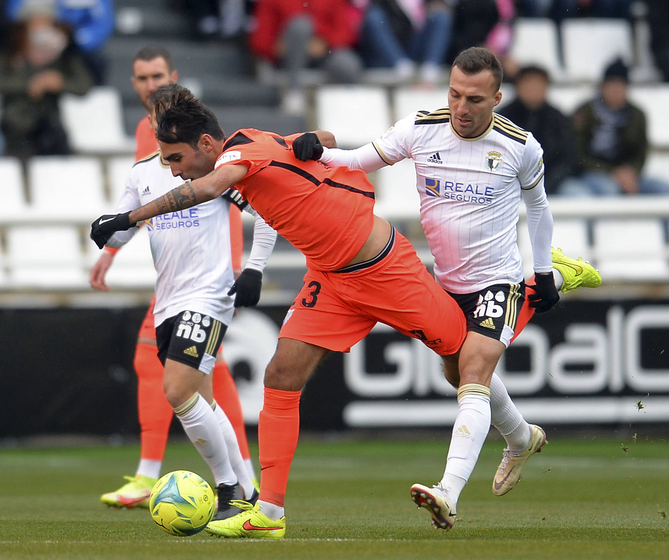 Victoria del Burgos CF ante el Málaga en El Plantío.