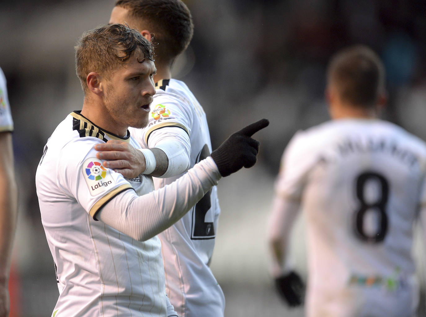 Victoria del Burgos CF ante el Málaga en El Plantío.