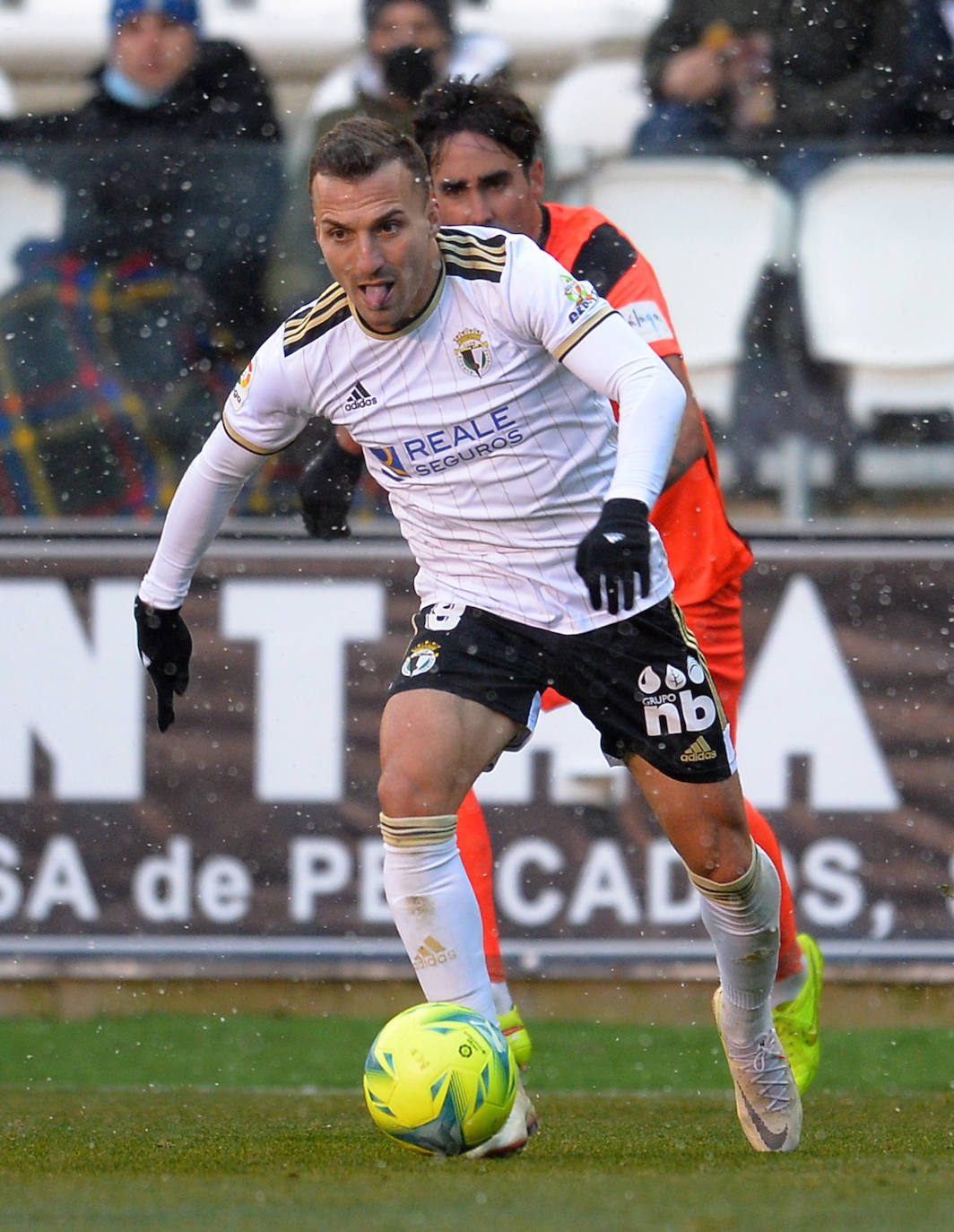 Victoria del Burgos CF ante el Málaga en El Plantío.