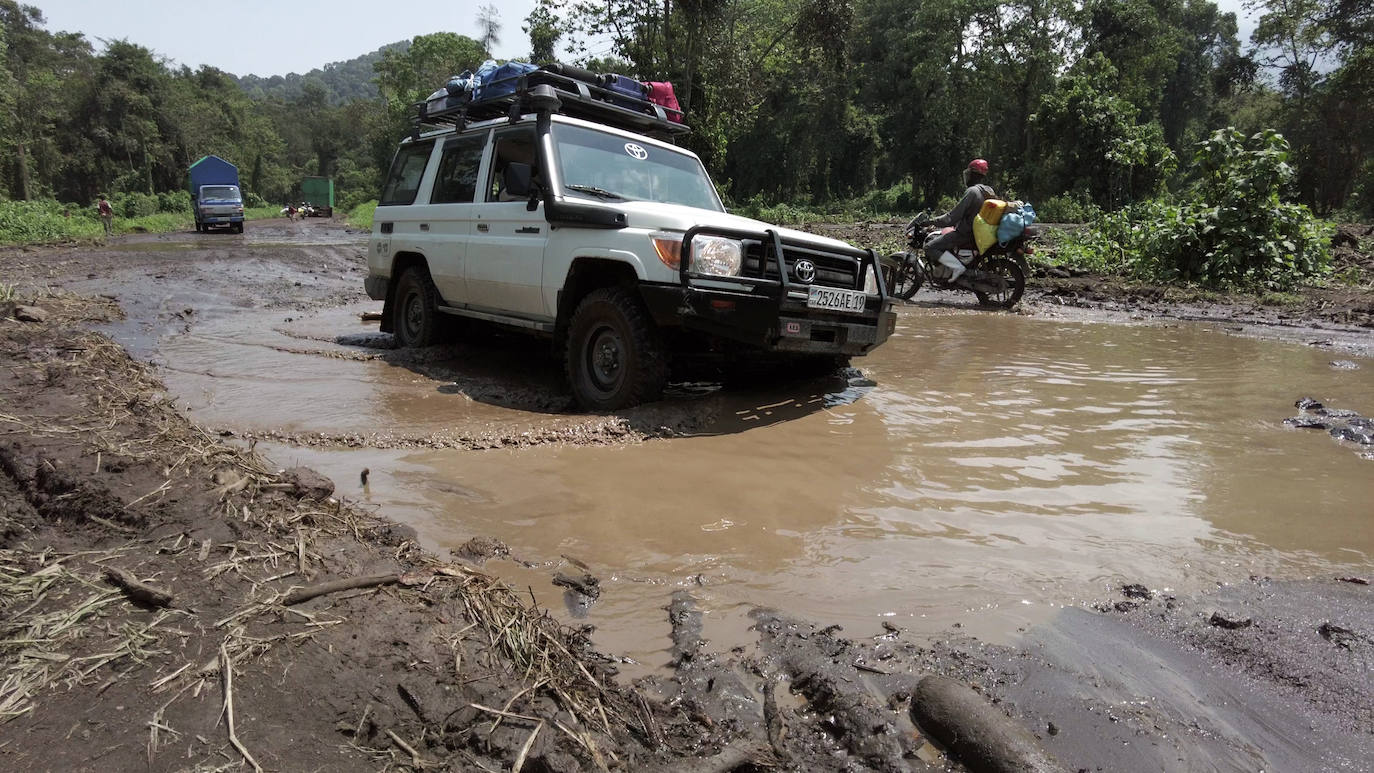 Carretera N2 de Goma a Rubare en el Congo