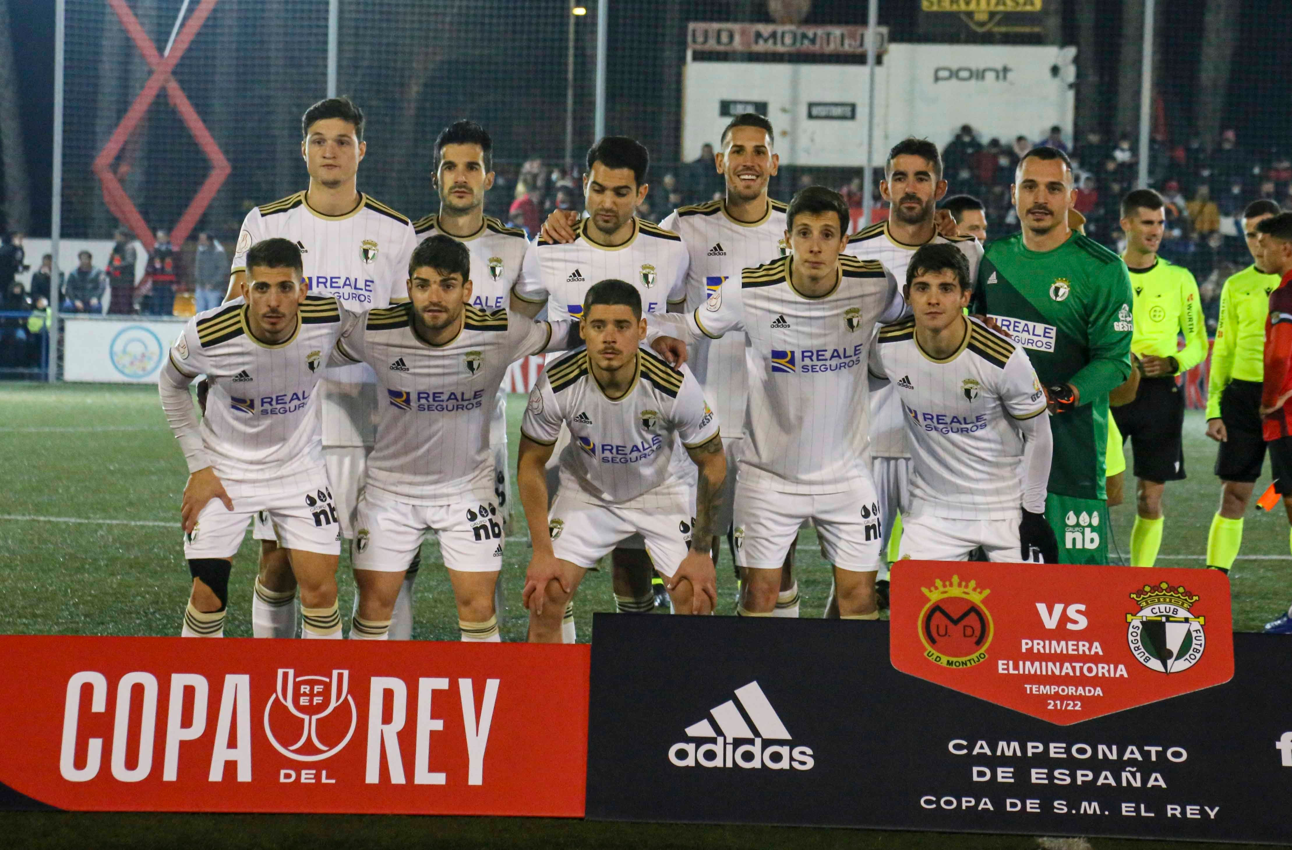 El Burgos celebra el gol de la clasificación