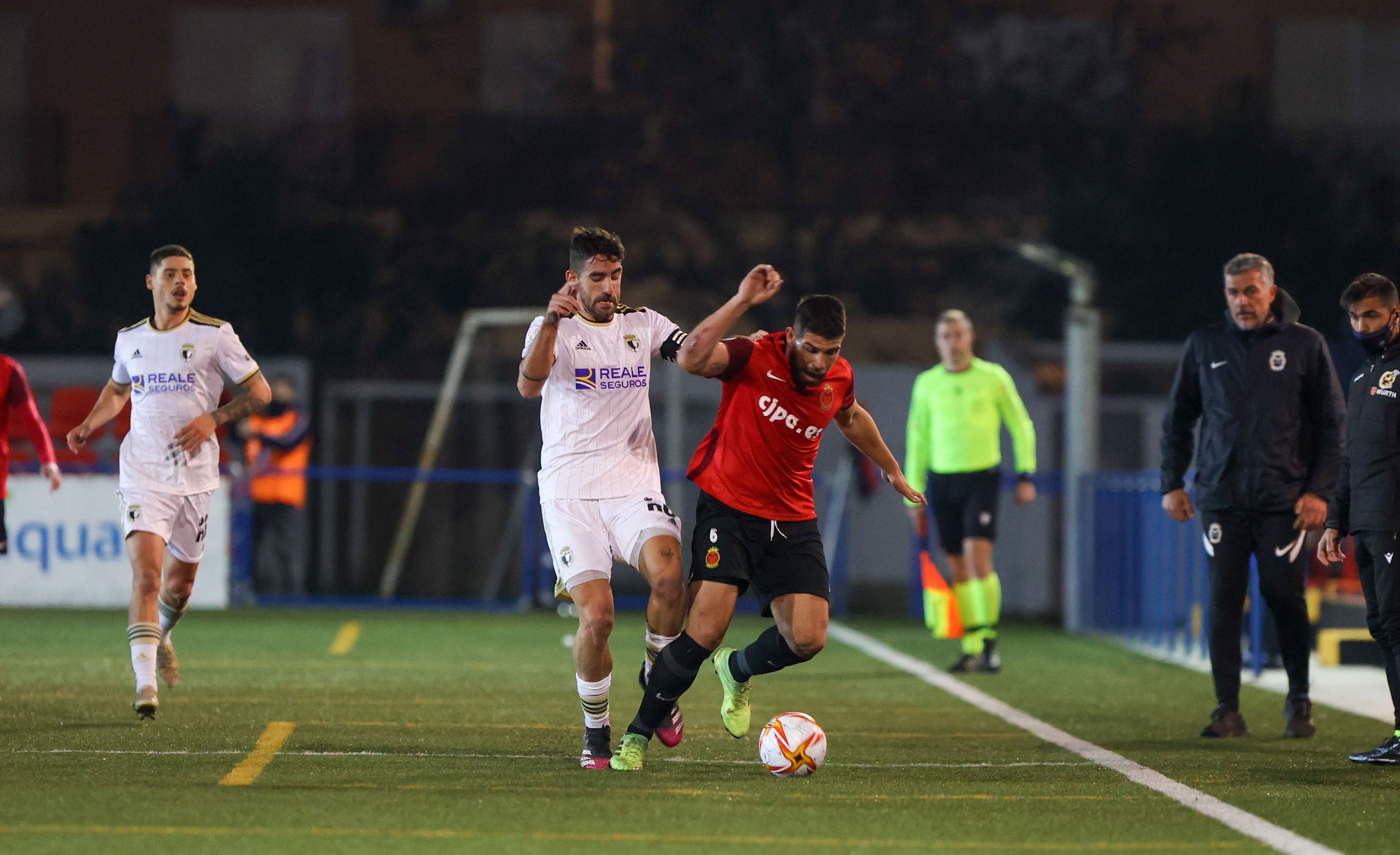 El Burgos celebra el gol de la clasificación