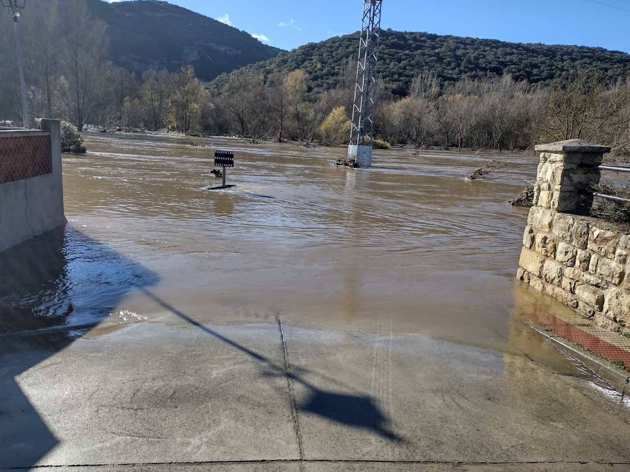 Inundaciones en Miranda de Ebro.