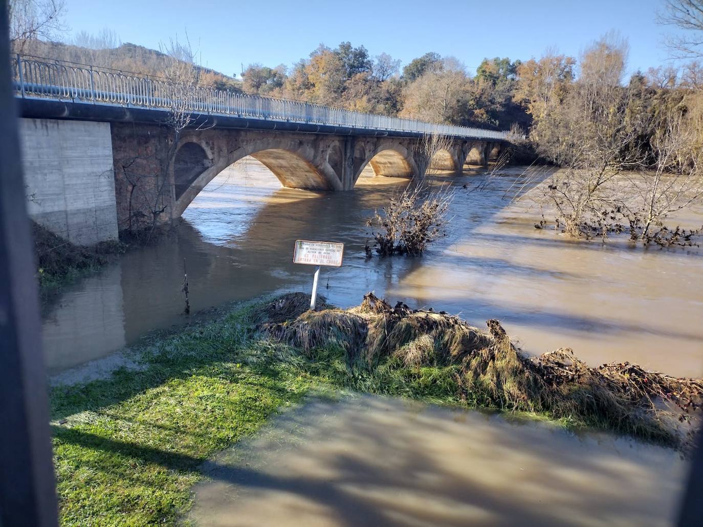 Inundaciones en Miranda de Ebro.