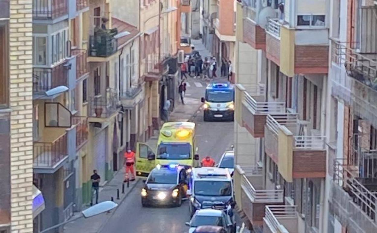 Imagen de archivo de una pelea en la calle Hospicio de Aranda de Duero.