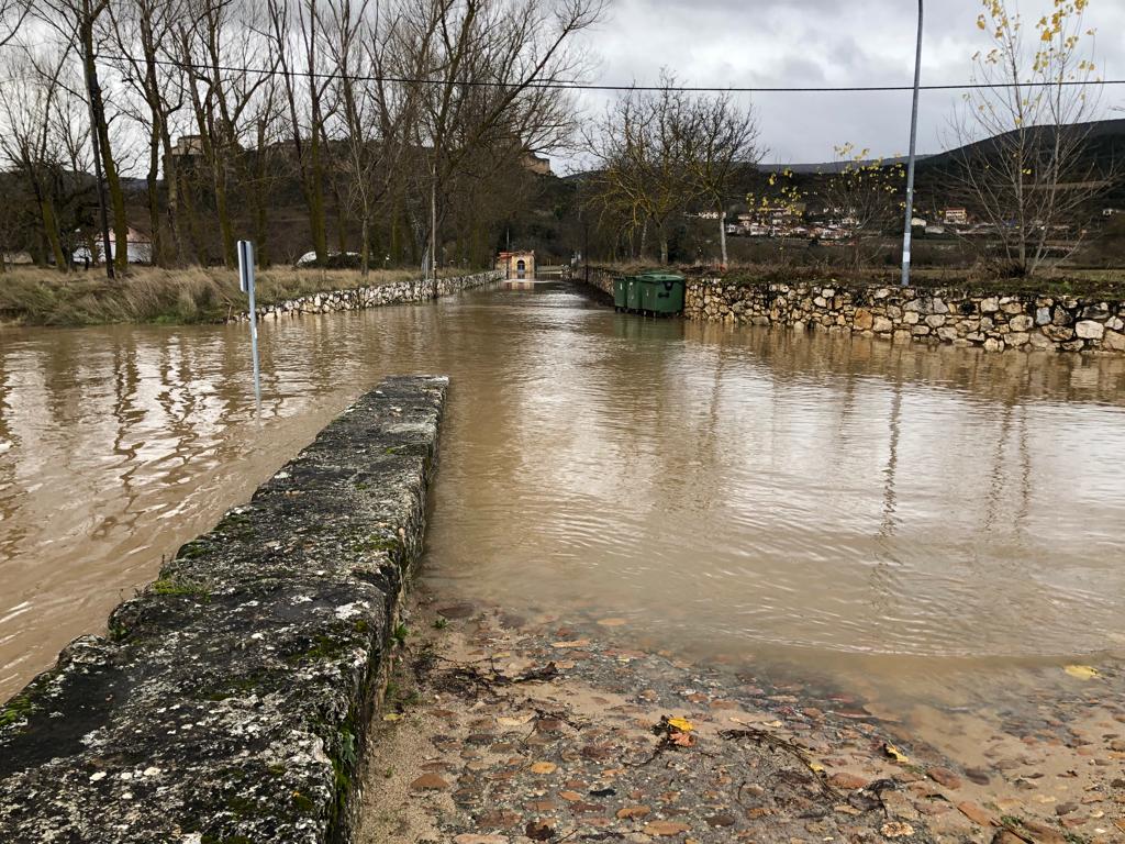 Los ríos del norte de la provincia se desbordan tras las últimas nevadas y lluvias.